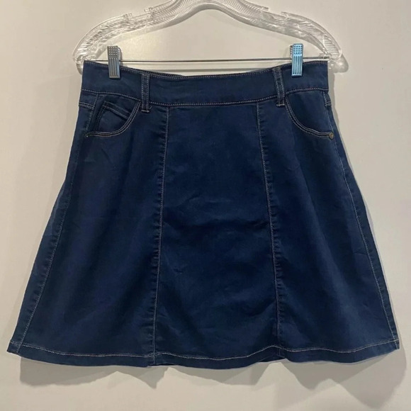 Grace‎ The Perfect Fit Denim Jean Skirt Womens Size 8 (1089) - Picture 1 of 4